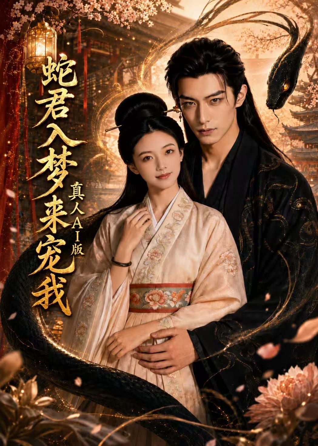 蛇君入夢來寵我真人AI版 短劇封面