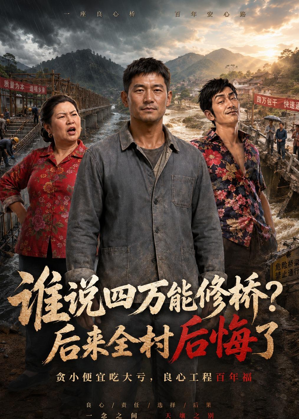 誰說四萬能修橋？後來全村後悔了 短劇封面