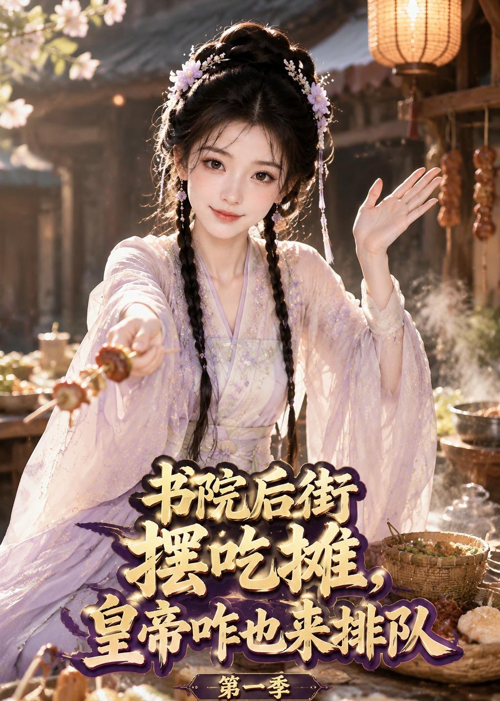 書院後街擺吃攤，皇帝咋也來排隊第一季 短劇封面