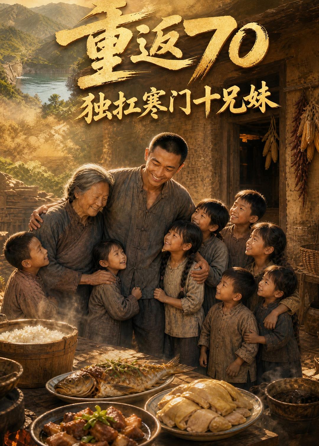 重返70獨扛寒門十兄妹 短劇封面