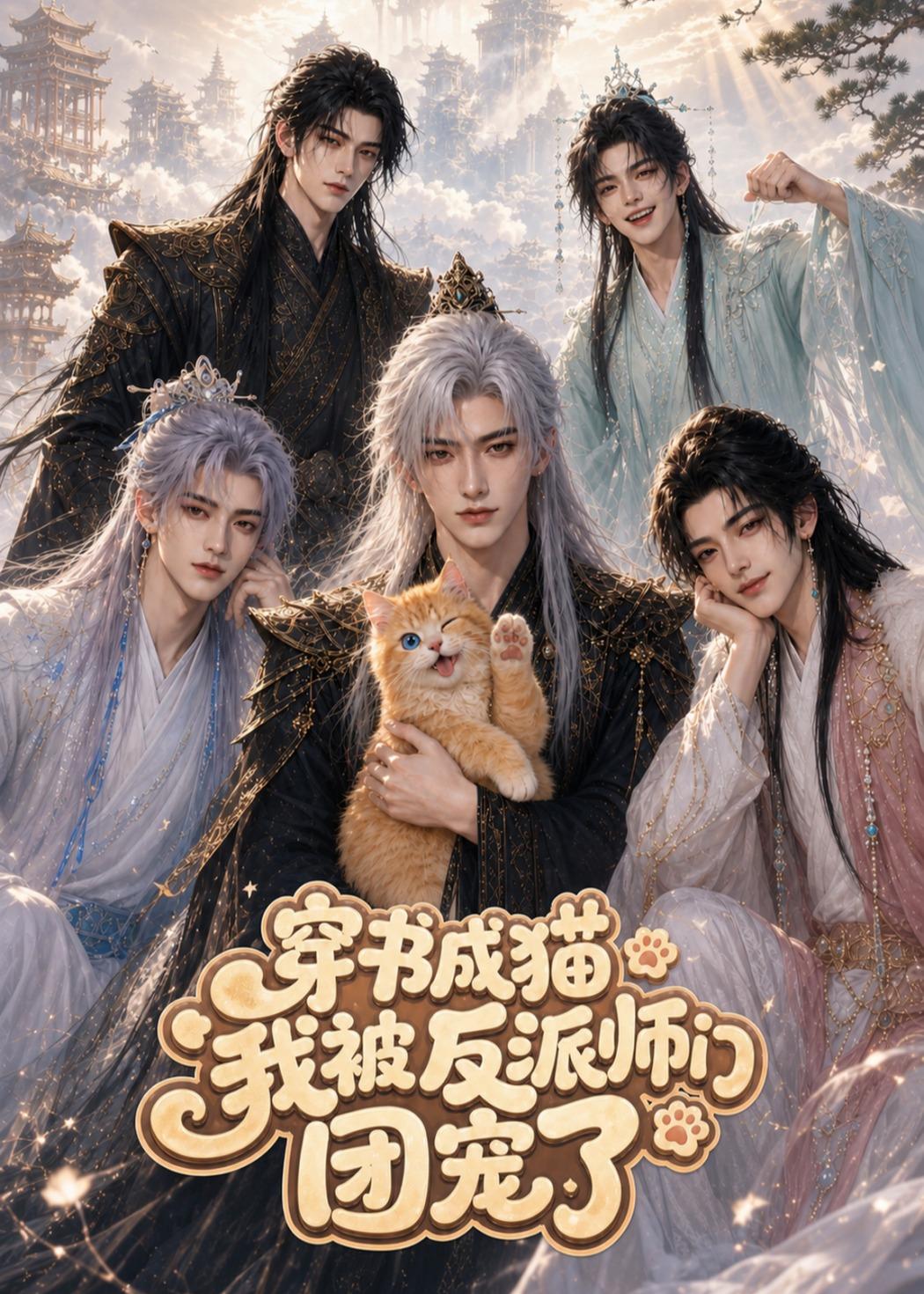 穿書成貓，我被反派師門團寵了 短劇封面