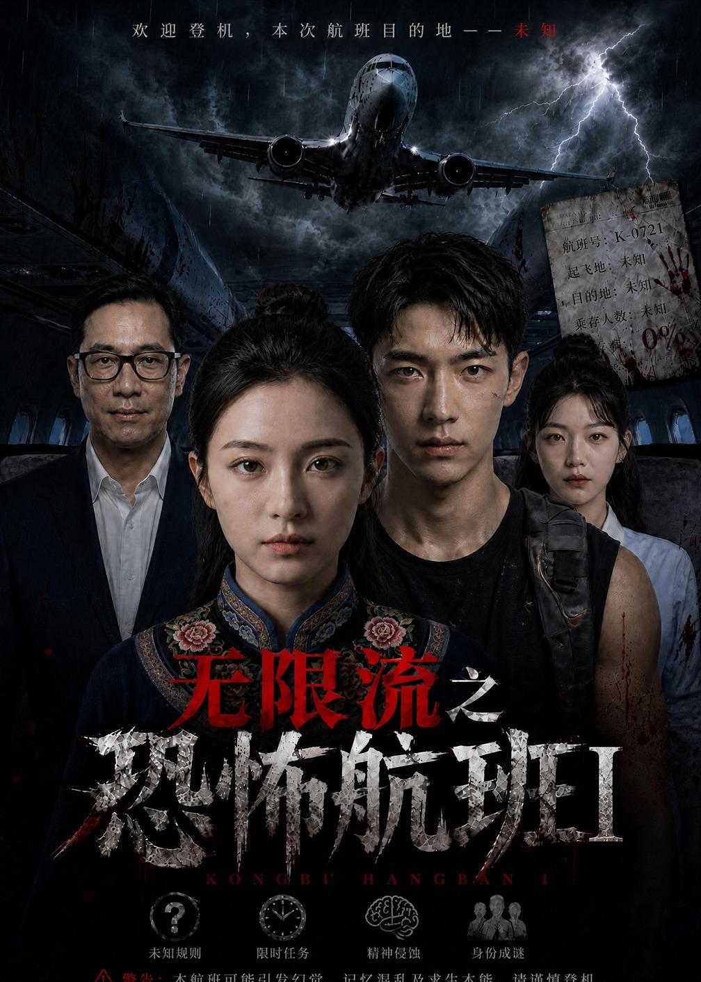 無限流之kong怖航班1 短劇封面