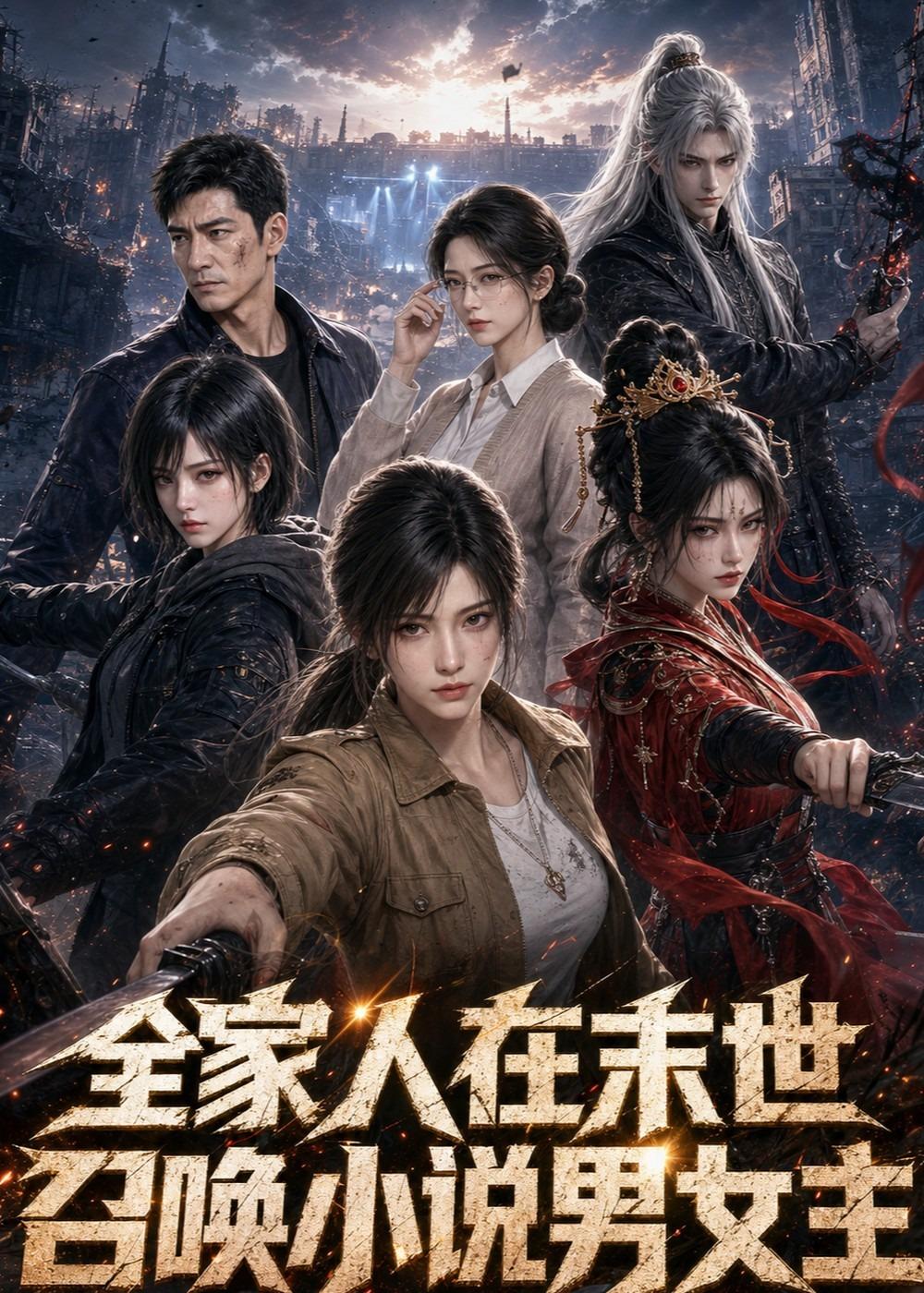 全家人在末世召喚小說男女主 短劇封面
