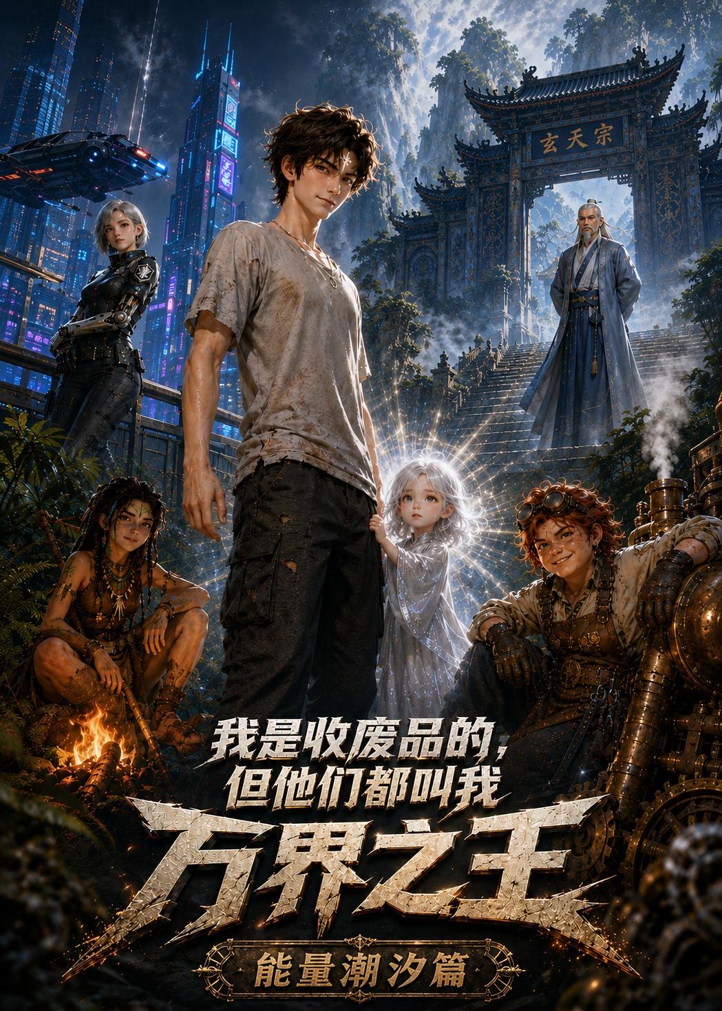 我是收廢品的，但他是萬界之王 短劇封面