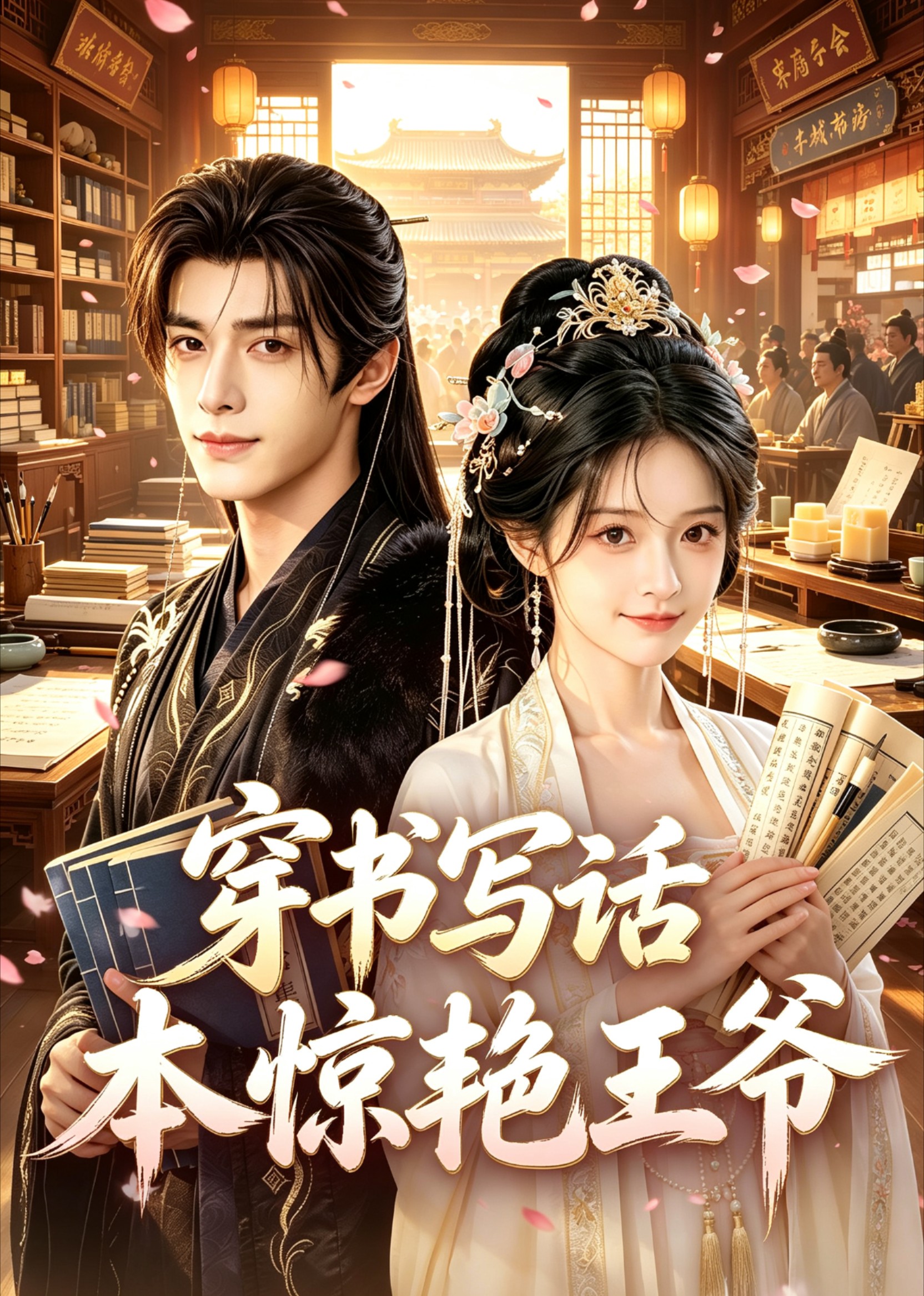 穿書寫話本驚豔王爺 短劇封面
