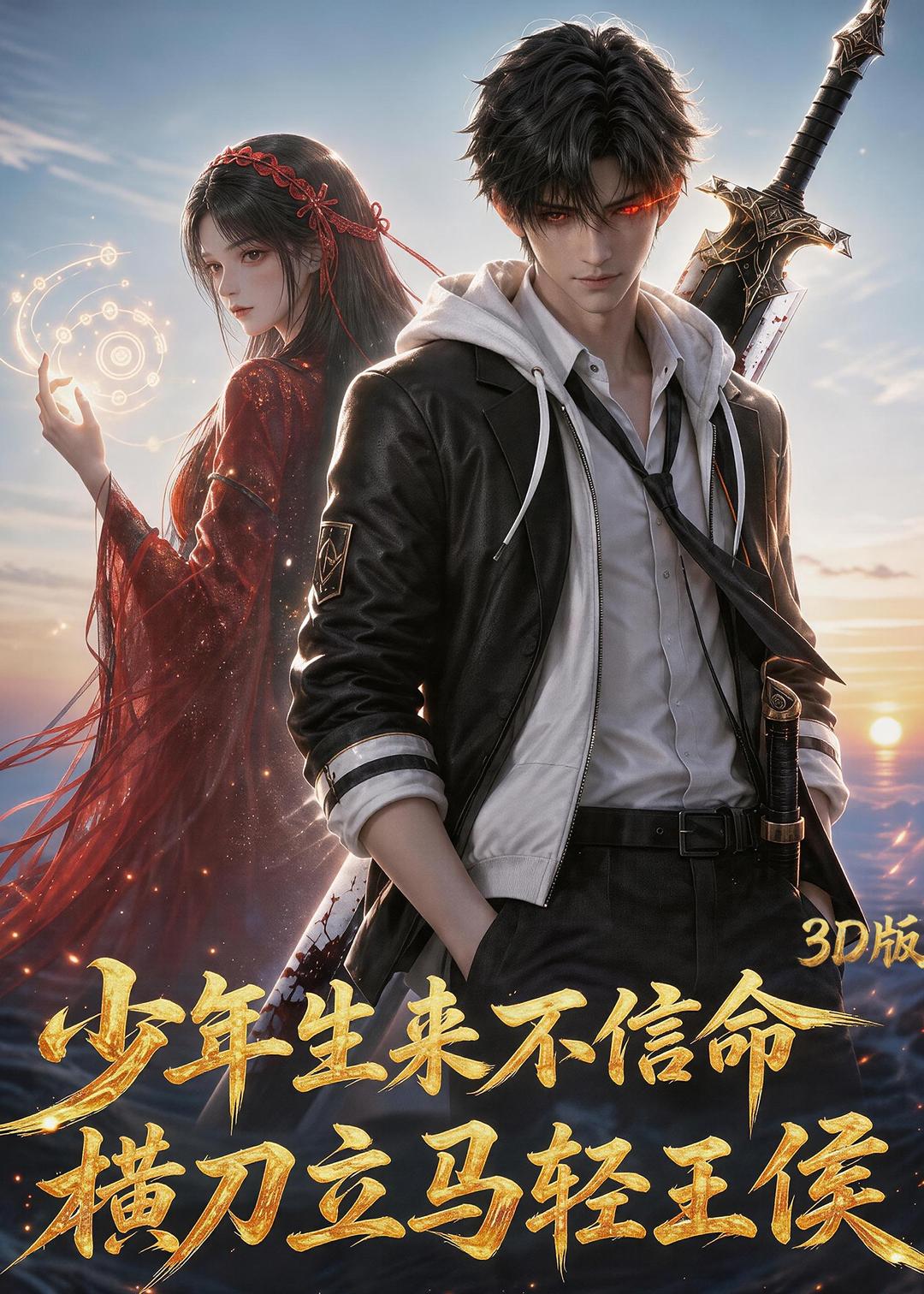 少年生來不信命，橫刀立馬輕王侯3d版 短劇封面