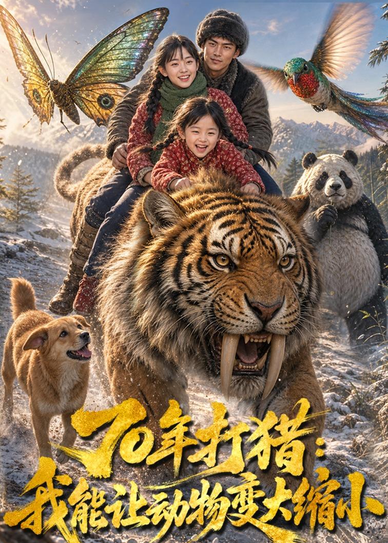 70年打獵：我能讓動物變大縮小 短劇封面