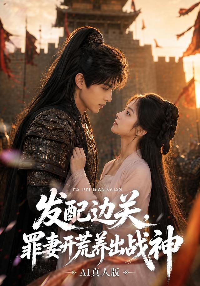發配邊關，罪妻開荒養出戰神AI真人版 短劇封面
