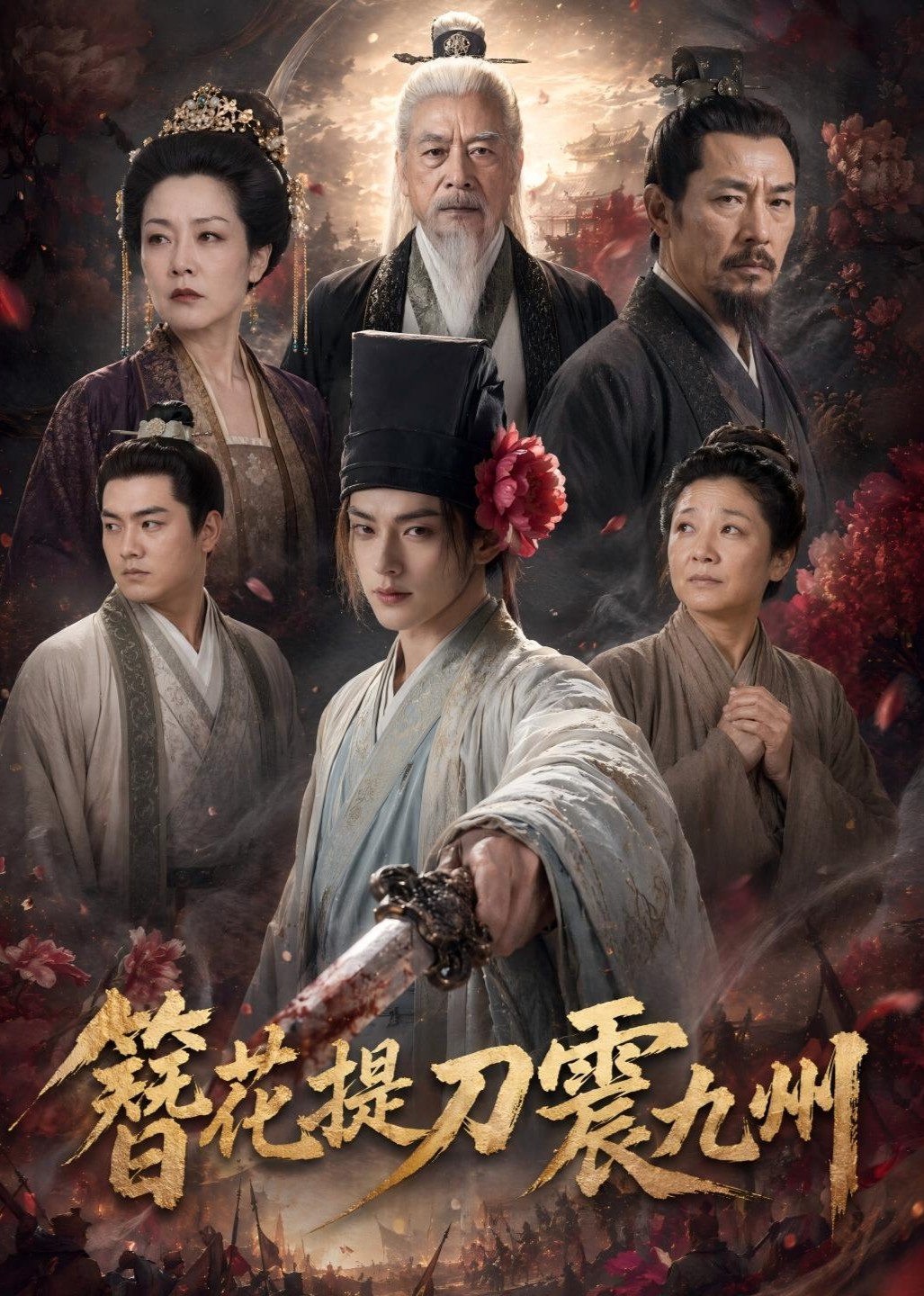 簪花提刀震九州 短劇封面