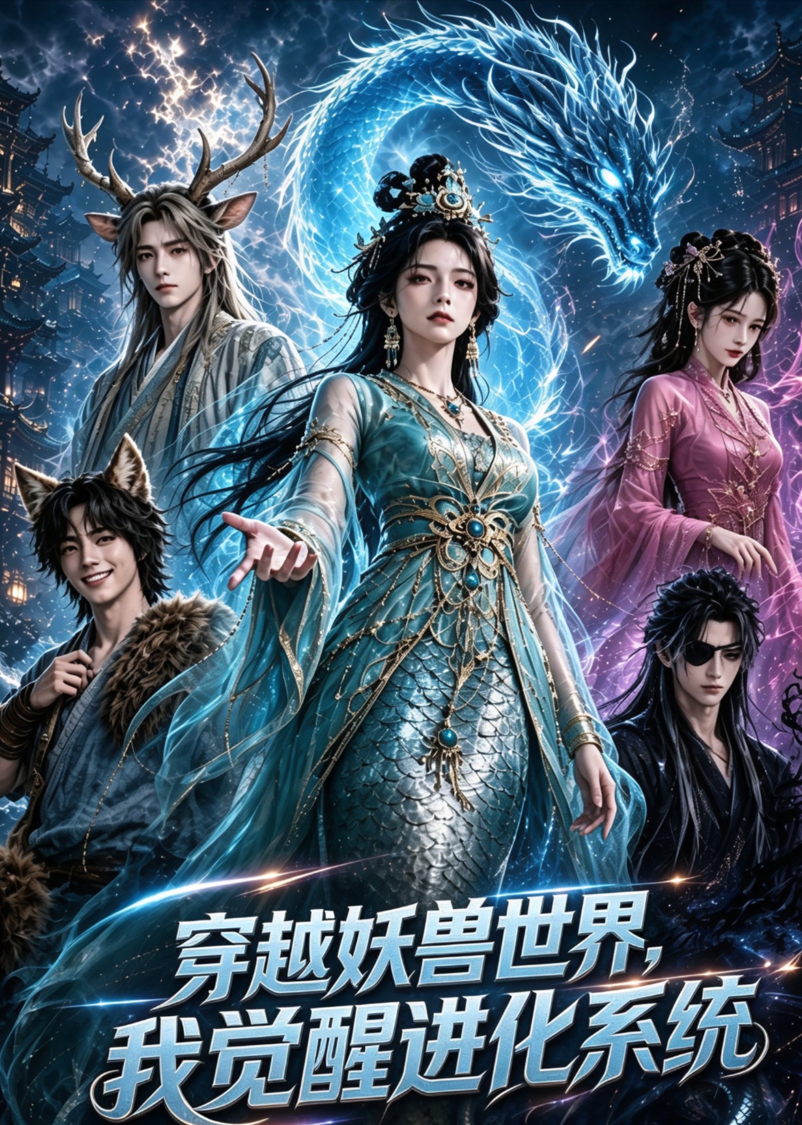 穿越妖獸世界，我覺醒進化系統 短劇封面