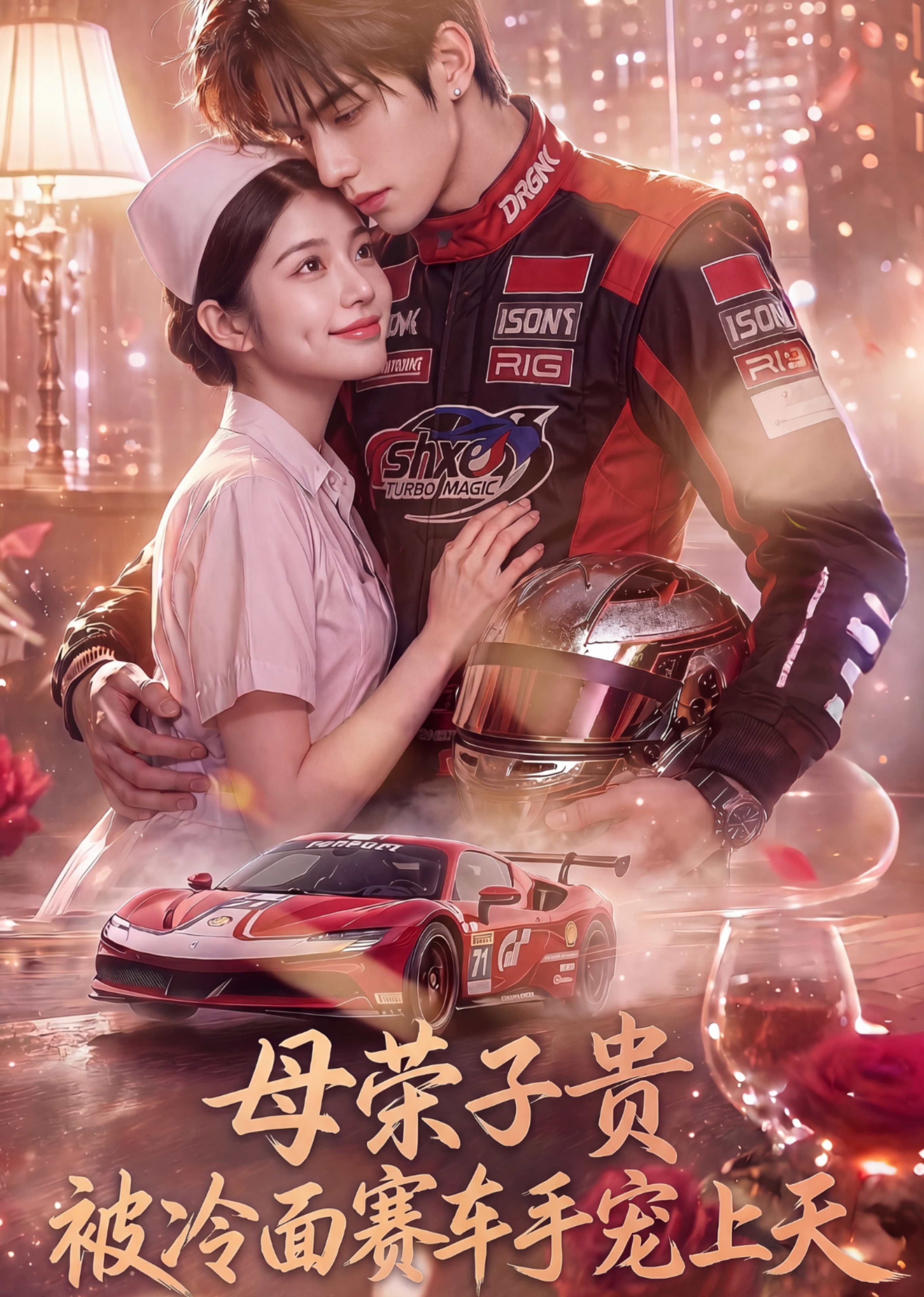 母榮子貴，被冷面賽車手寵上天 短劇封面