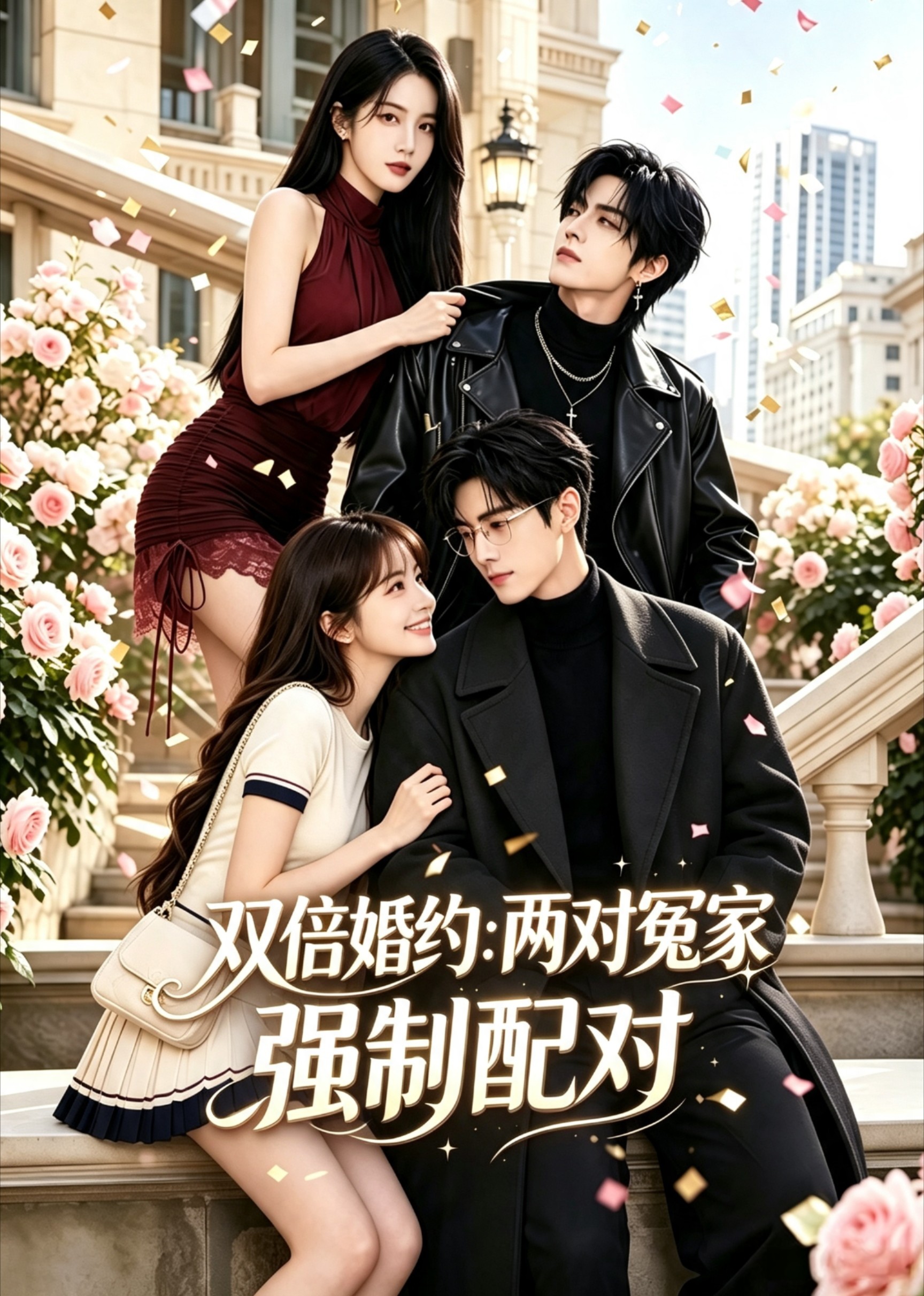 雙倍婚約：兩對冤家強制配對 短劇封面