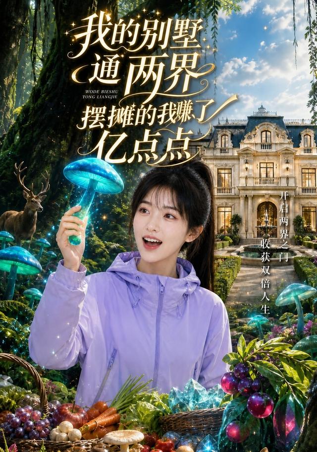 我的別墅通兩界，擺攤的我賺了億點點 短劇封面