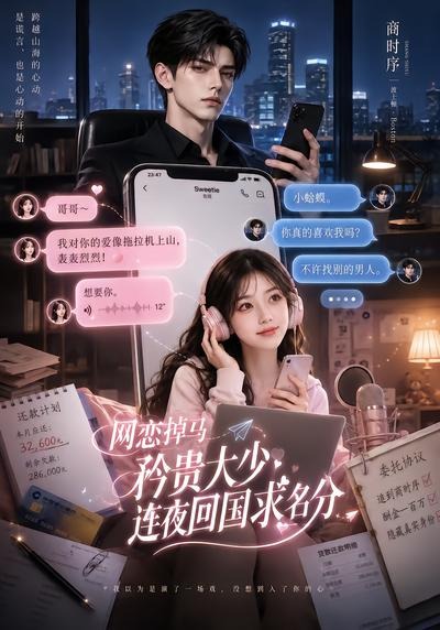 網戀掉馬，矜貴大少連夜回國求名分 短劇封面
