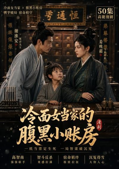 冷面女當家的腹黑小賬房第一季 短劇封面