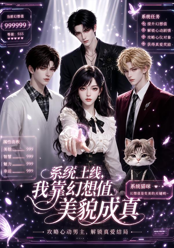 系統上線，我靠幻想值美貌成真 短劇封面