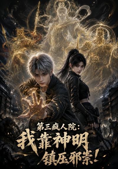 第三瘋人院：我靠神明zhen壓邪祟！ 短劇封面