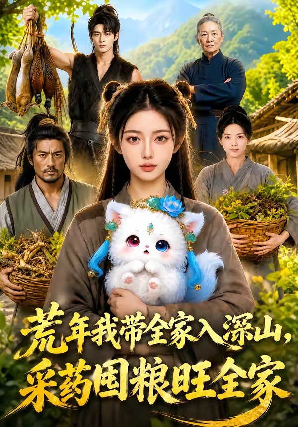 荒年我帶全家入深山，采藥囤糧旺全家 短劇封面