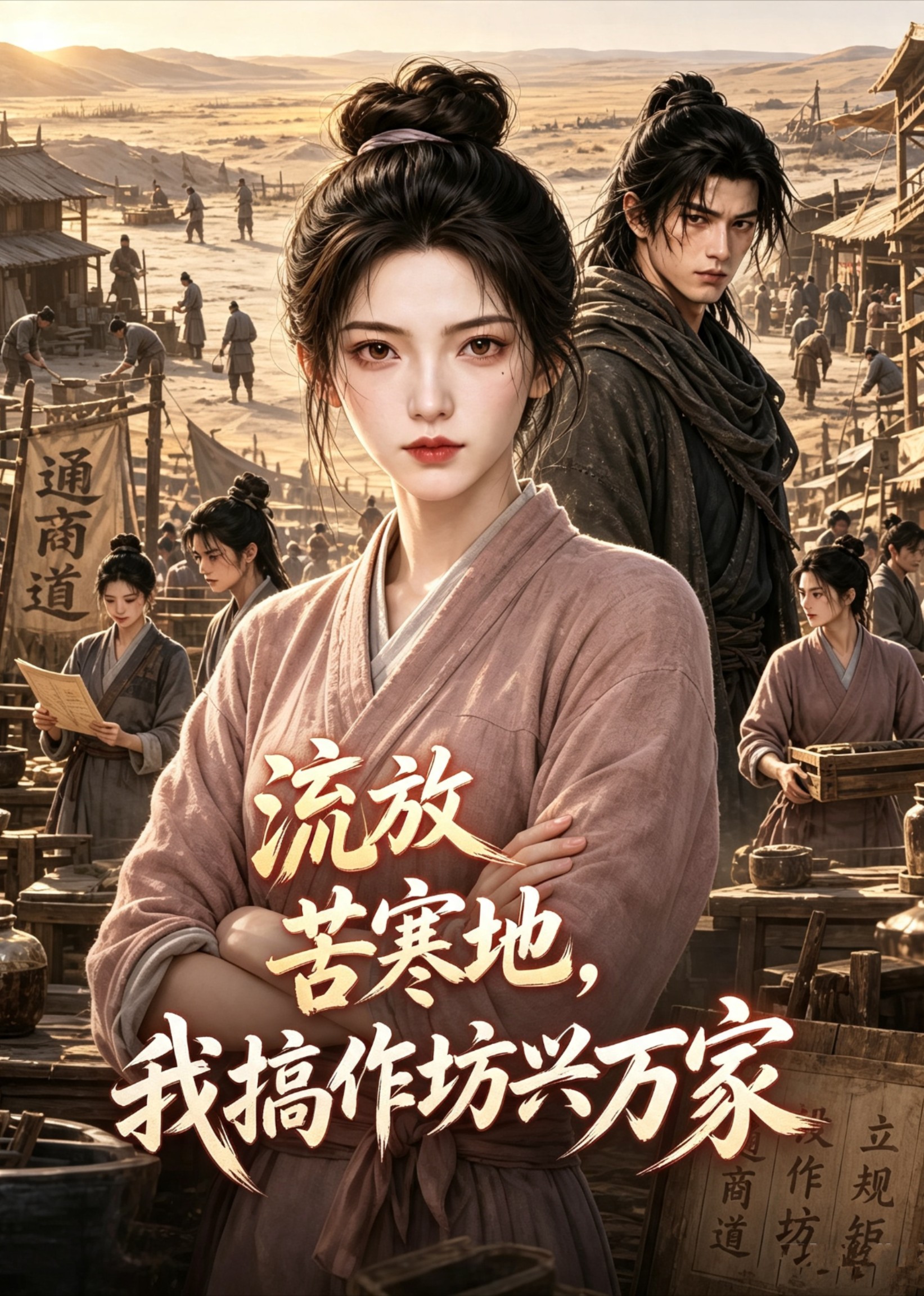 流放苦寒地，我搞作坊興萬家 短劇封面