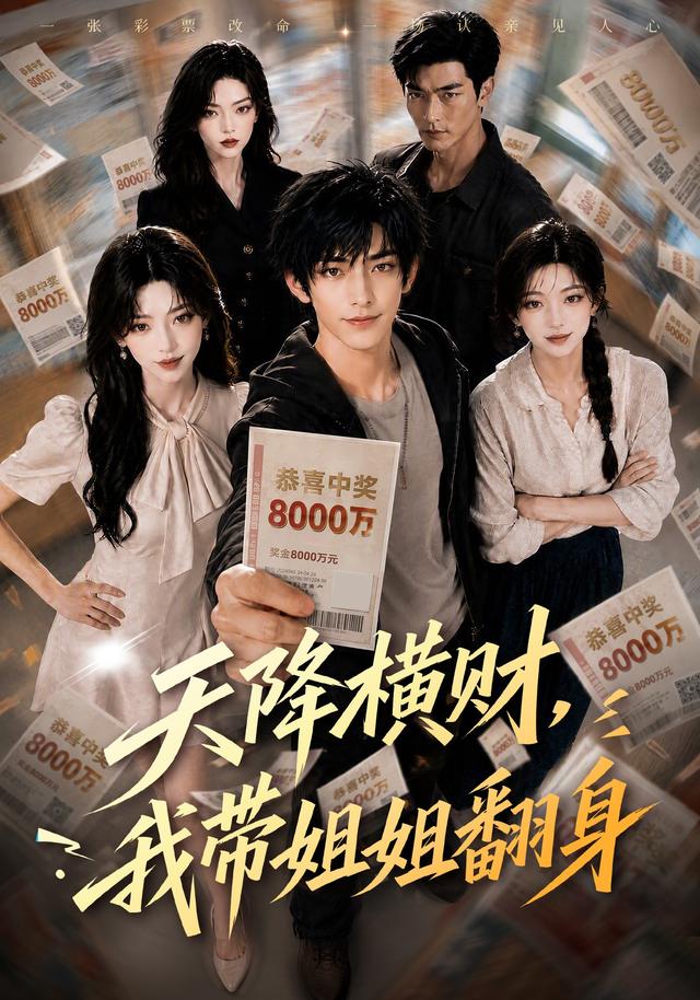 天降橫財，我帶姐姐翻身 短劇封面