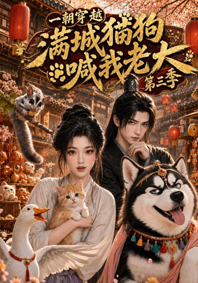 一朝穿越，滿城貓狗喊我老大第三季 短劇封面