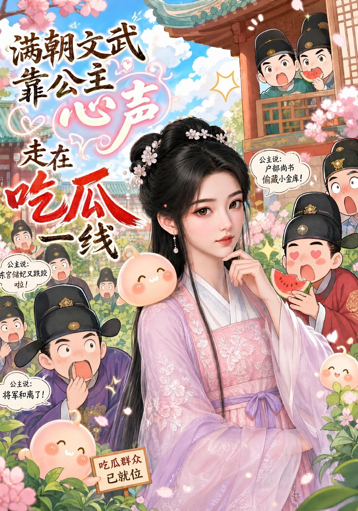 滿朝文武靠公主心聲走在吃瓜一線 短劇封面