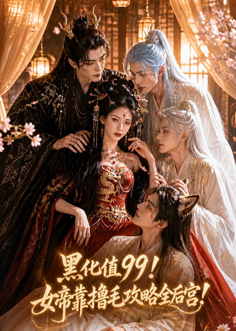黑化值99！女帝靠擼毛攻略全後宮！ 短劇封面