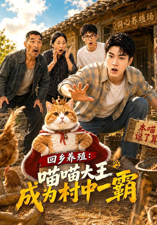 回鄉養殖：喵喵大王成為村中一霸 短劇封面