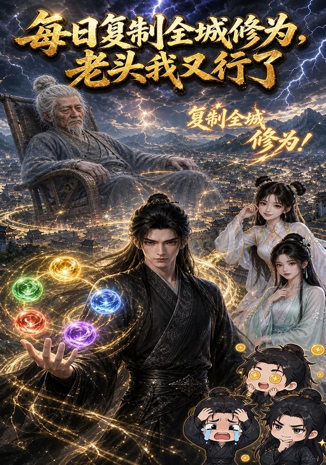 每日復制全城修為，老頭我又行了 短劇封面