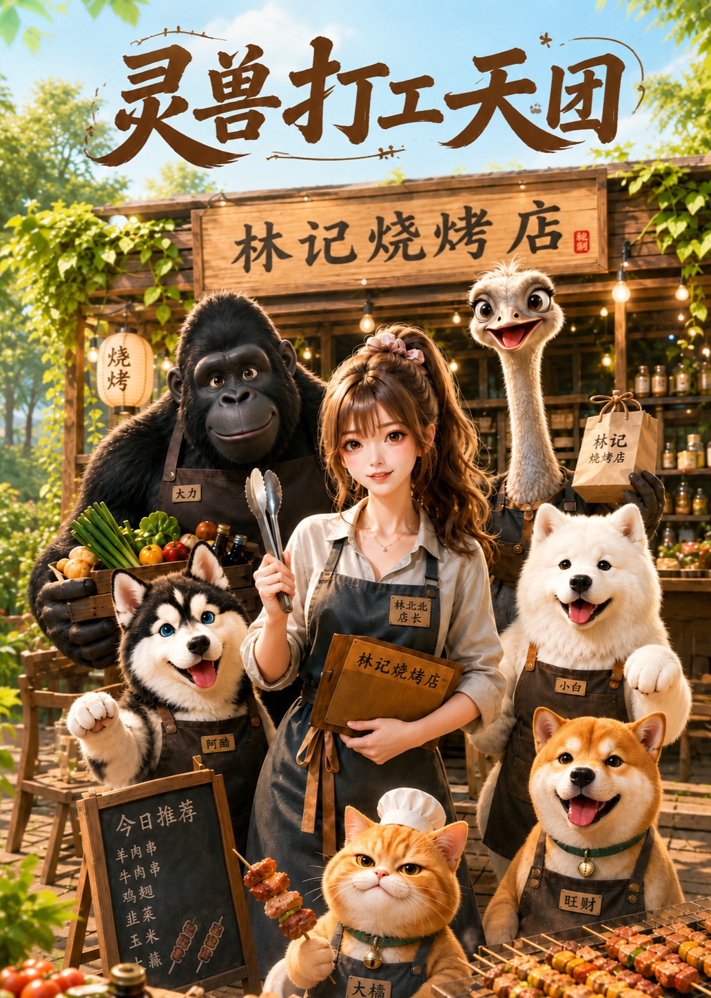 靈獸打工天團 短劇封面