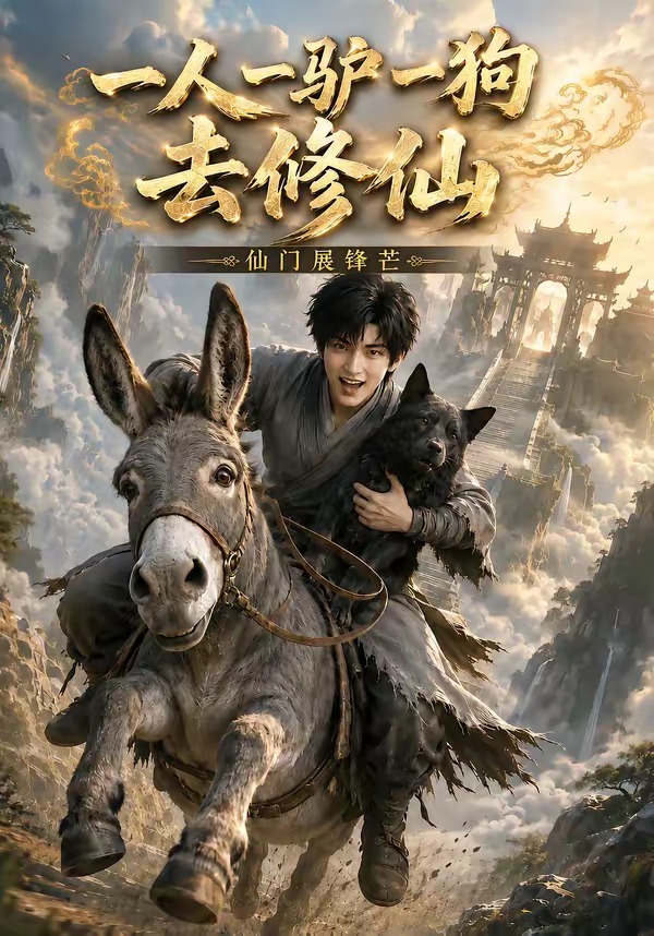 一人一驢一狗去修仙 短劇封面
