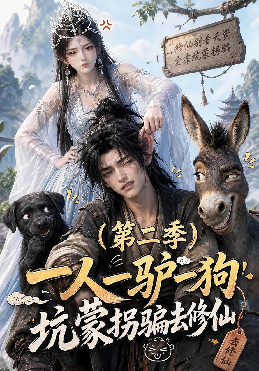 一人一驢一狗坑蒙拐騙去修仙第二季 短劇封面