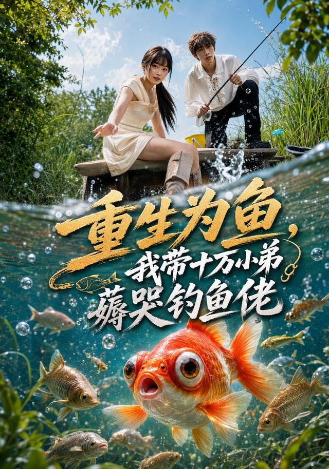 重生為魚，我帶十萬小弟薅哭釣魚佬 短劇封面