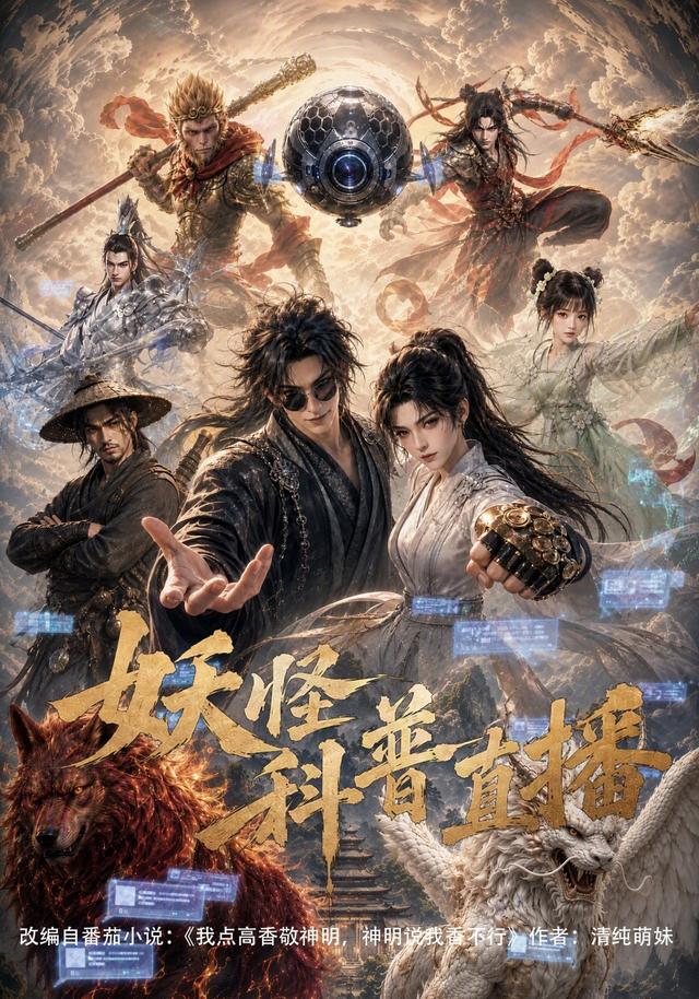 妖怪科普直播 短劇封面