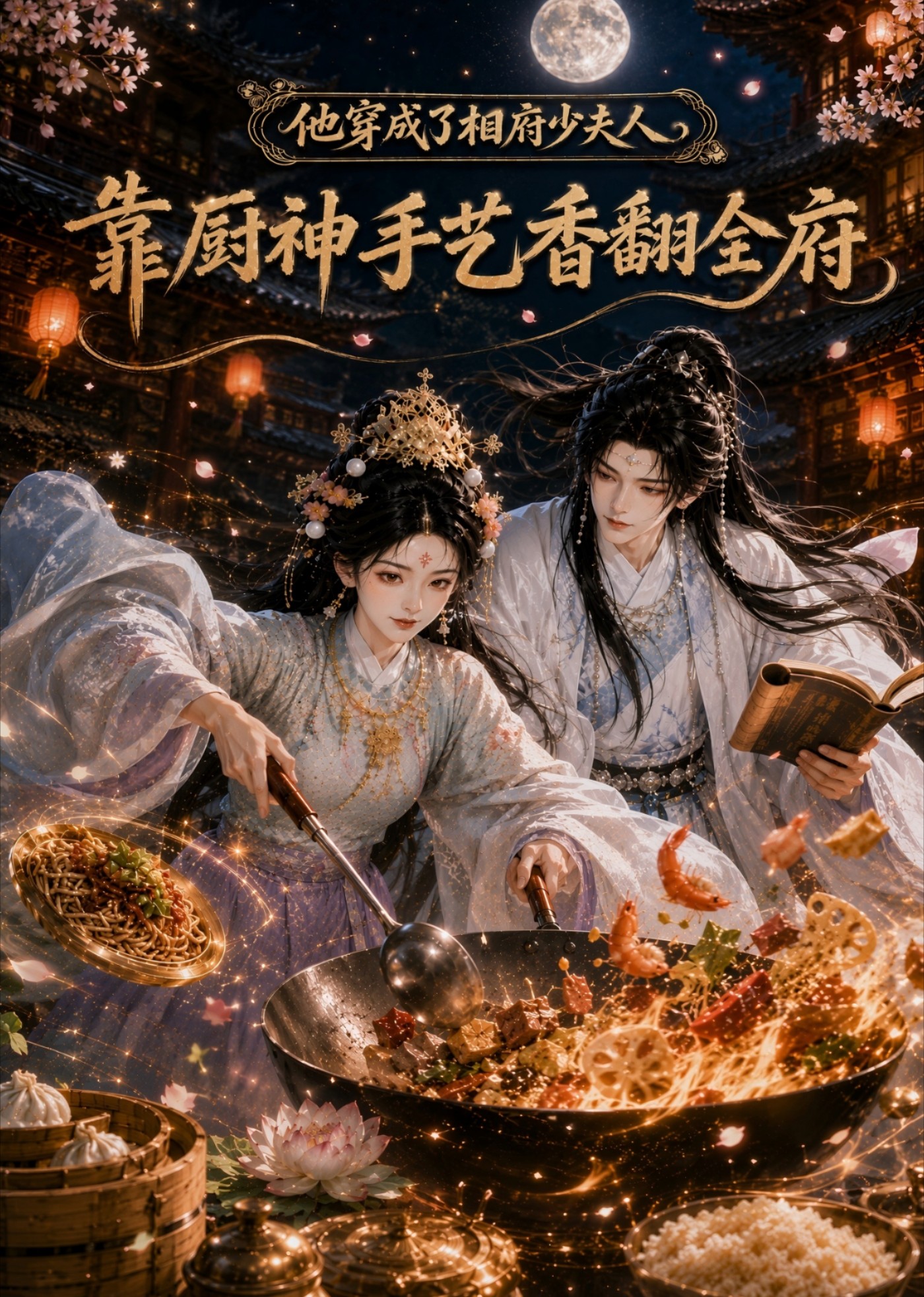他穿成了相府少夫人，靠廚神手藝香翻全府 短劇封面