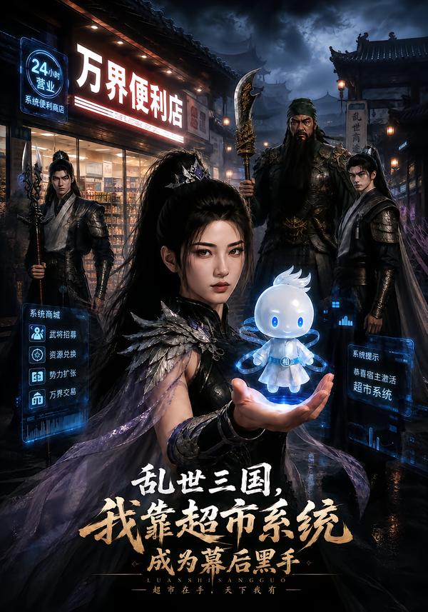 亂世三國，我靠超市系統成為幕後黑手 短劇封面