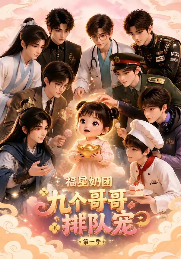 福星奶團，九個哥哥排隊寵第一季 短劇封面