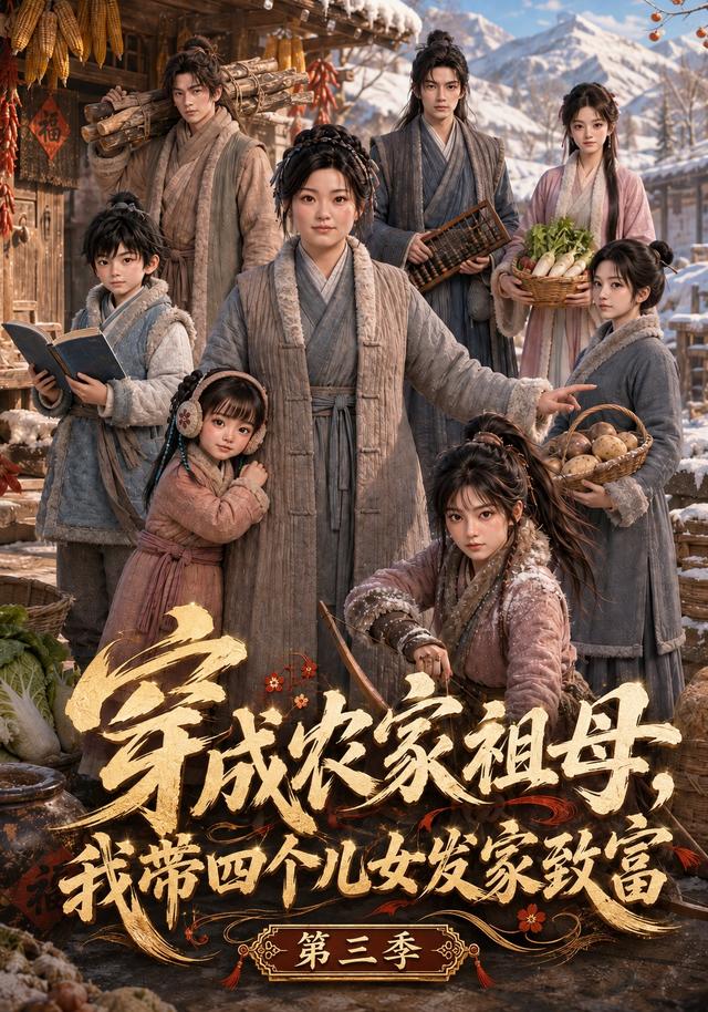 穿成農家祖母，我帶四個兒女發家致富第三季 短劇封面