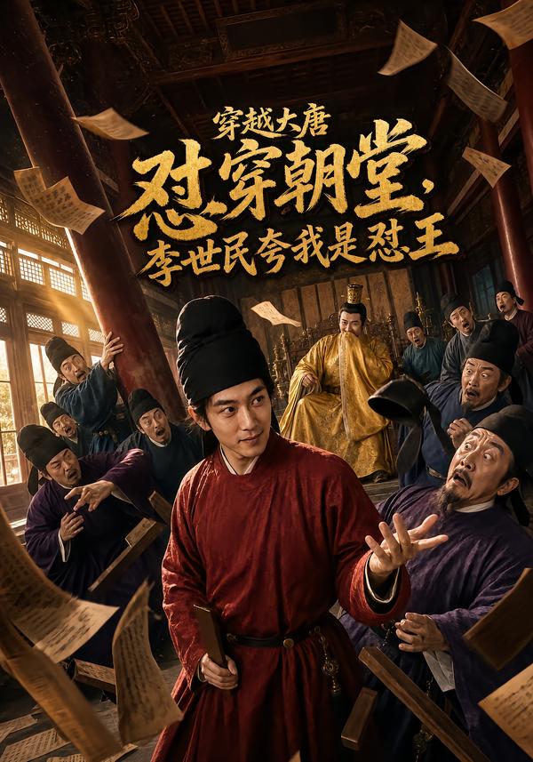 穿越大唐懟穿朝堂，李世民夸我是懟王 短劇封面