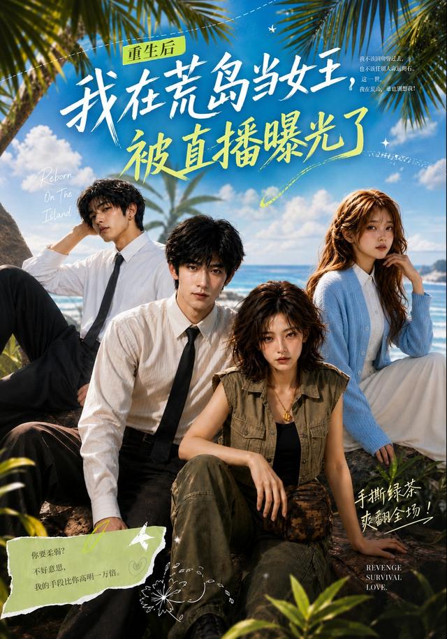 重生後我在荒島當女王，被直播曝光了 短劇封面