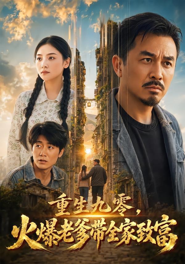 重生九零，火爆老爹帶全家致富 短劇封面