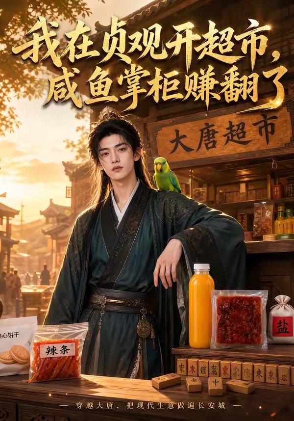 我在貞觀開超市，咸魚掌櫃賺翻了 短劇封面