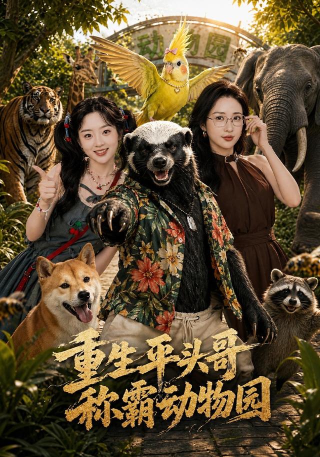 重生平頭哥，稱霸動物園 短劇封面