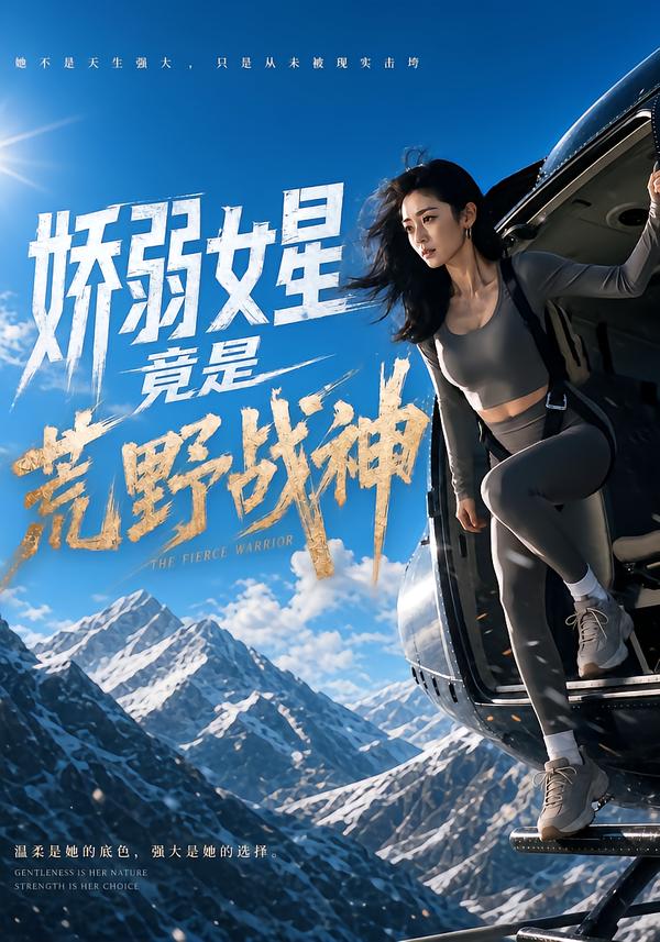 嬌弱女星竟是荒野戰神（30季） 短劇封面