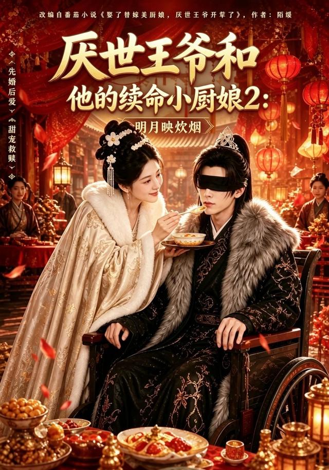 厭世王爺和他的續命小廚娘2：明月映炊煙 短劇封面