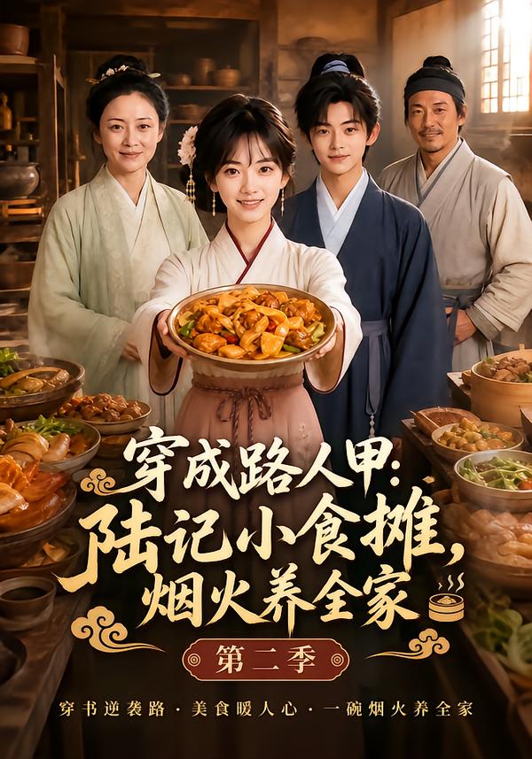 穿成路人甲：陸記小食攤，煙火養全家第二季 短劇封面