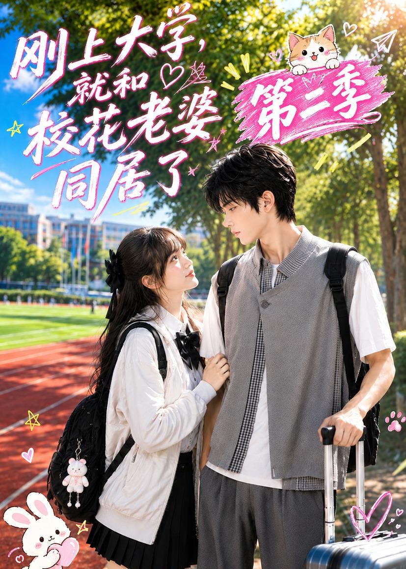 剛上大學，就和校花老婆同居了第二季 短劇封面