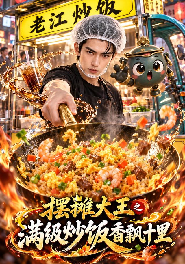 擺攤大王之滿級炒飯香飄十里 短劇封面