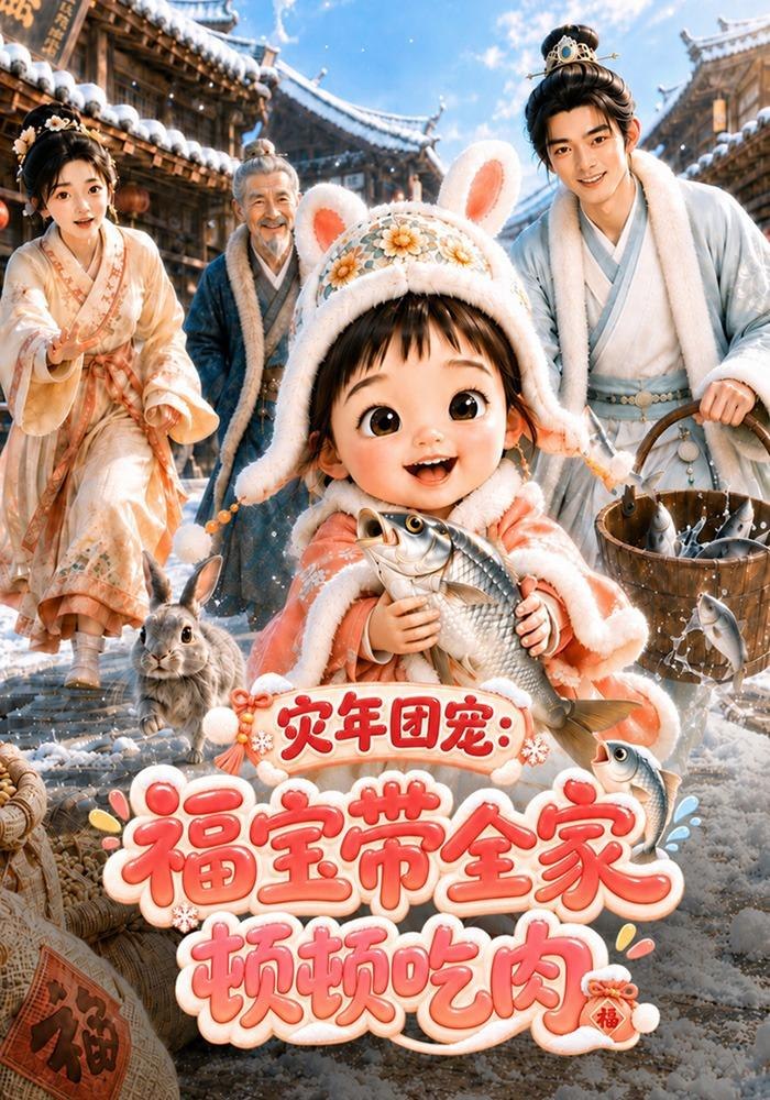 災年團寵：福寶帶全家頓頓吃肉 短劇封面