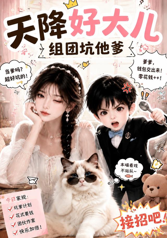天降好大兒，組團坑他爹 短劇封面